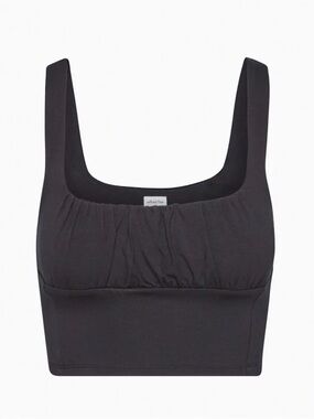 Aritzia Wilfred Free Orbit Black Tank Top